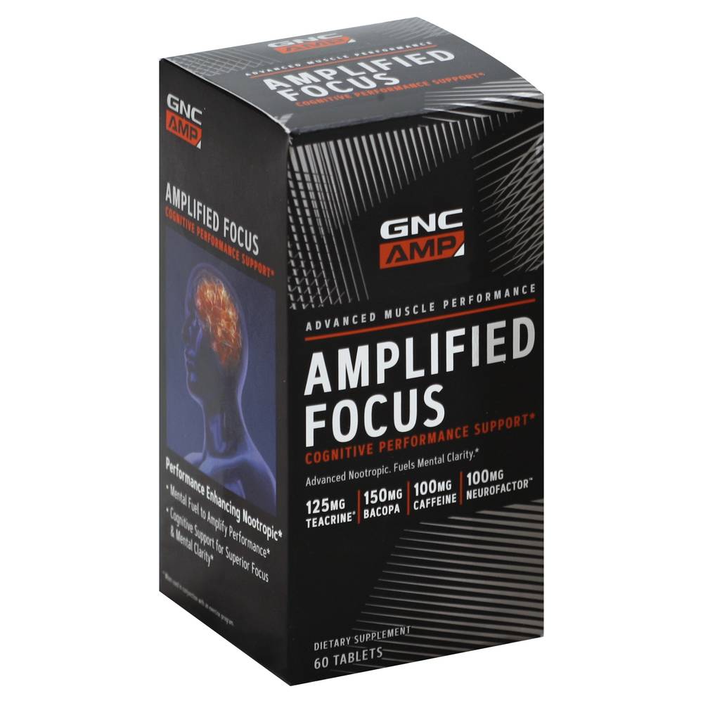 Gnc a m P Amplified Focus Fuels Mental Clarity Supplement (60 ct)