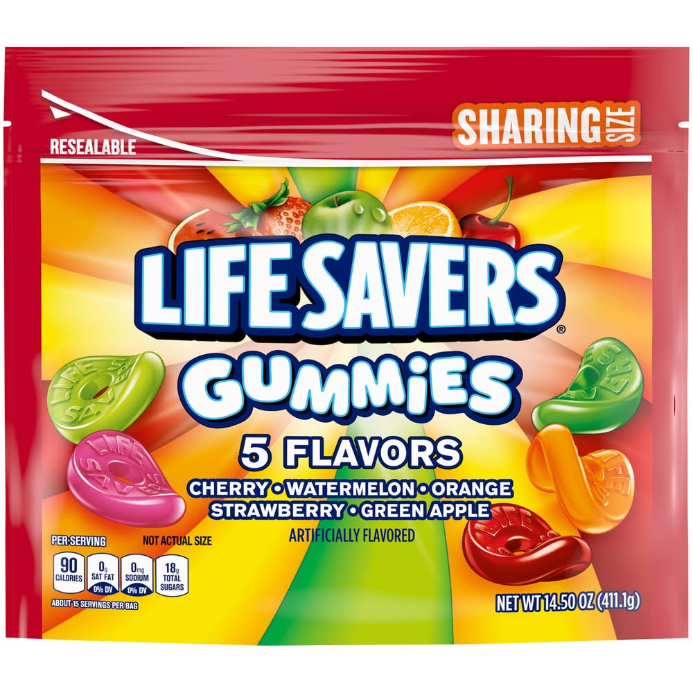 Life Savers Flavor Gummies Sharing Size, Assorted (14.5 oz)
