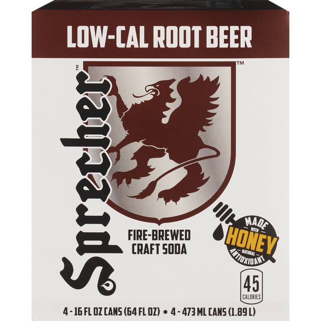 Sprecher Low-Cal Root Beer (4 pack, 16 fl oz)