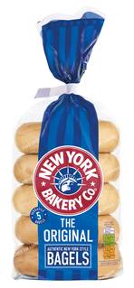New York Bakery Co. the Original Bagels Fresher For Longer (5 pack)