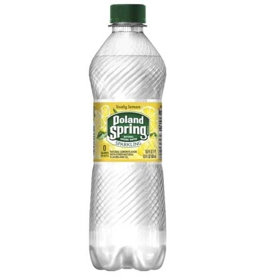 Lemon Sparkling Water - Poland Springs 16 oz.