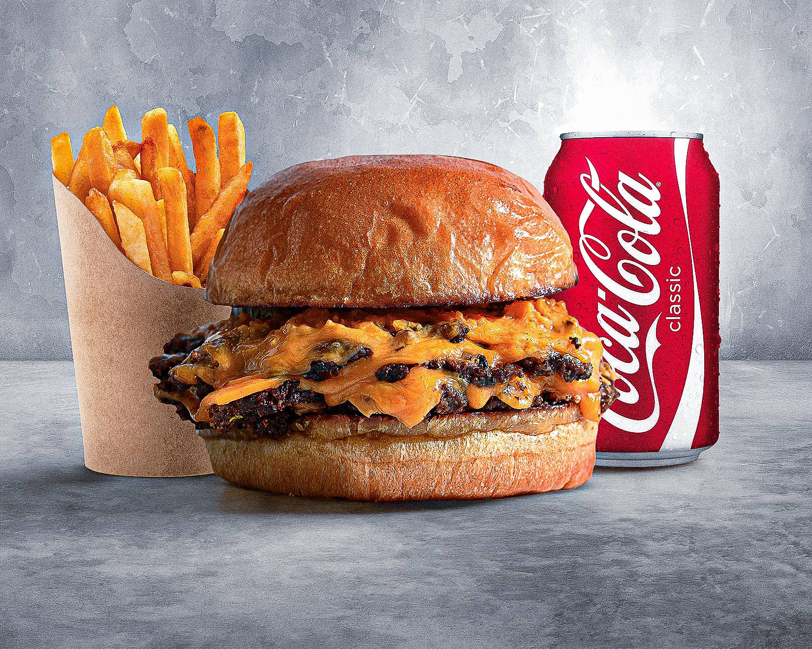 Menu double Smashed burger