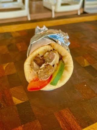 Roasted Lamb pitas