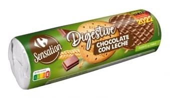 Galletas recubiertas de chocolate con leche · Carrefour (300 g)