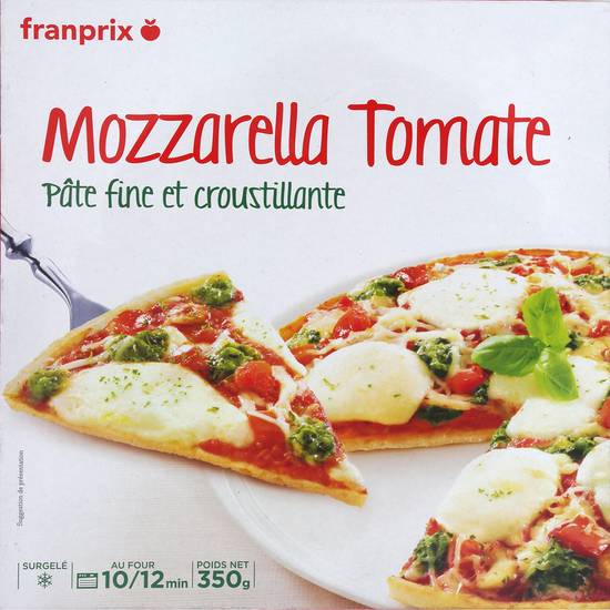 Pizza pâte fine tomate mozzarella Franprix 350g