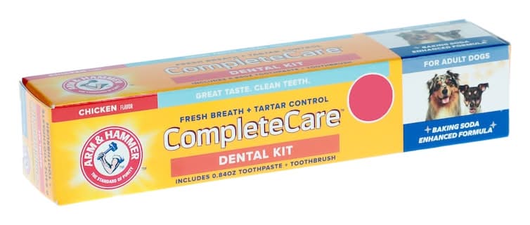 Arm & Hammer Complete Care Dental Kit for Dogs, Chicken Flavor
