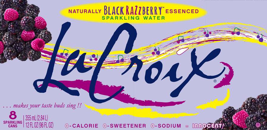 Lacroix Black Razzberry Sparkling Water (8 ct, 12 fl oz)