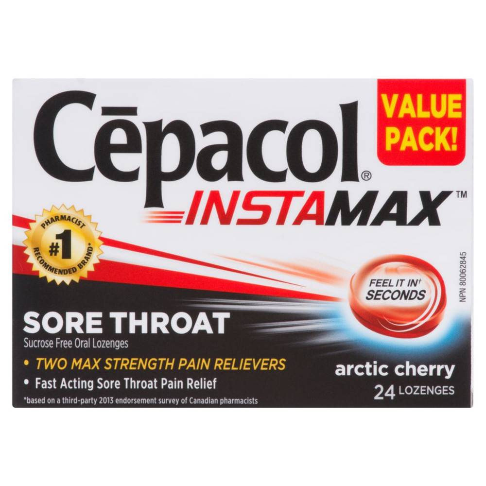 Cepacol Instamax Sore Throat Arctic Cherry Value Pack! (10 g)