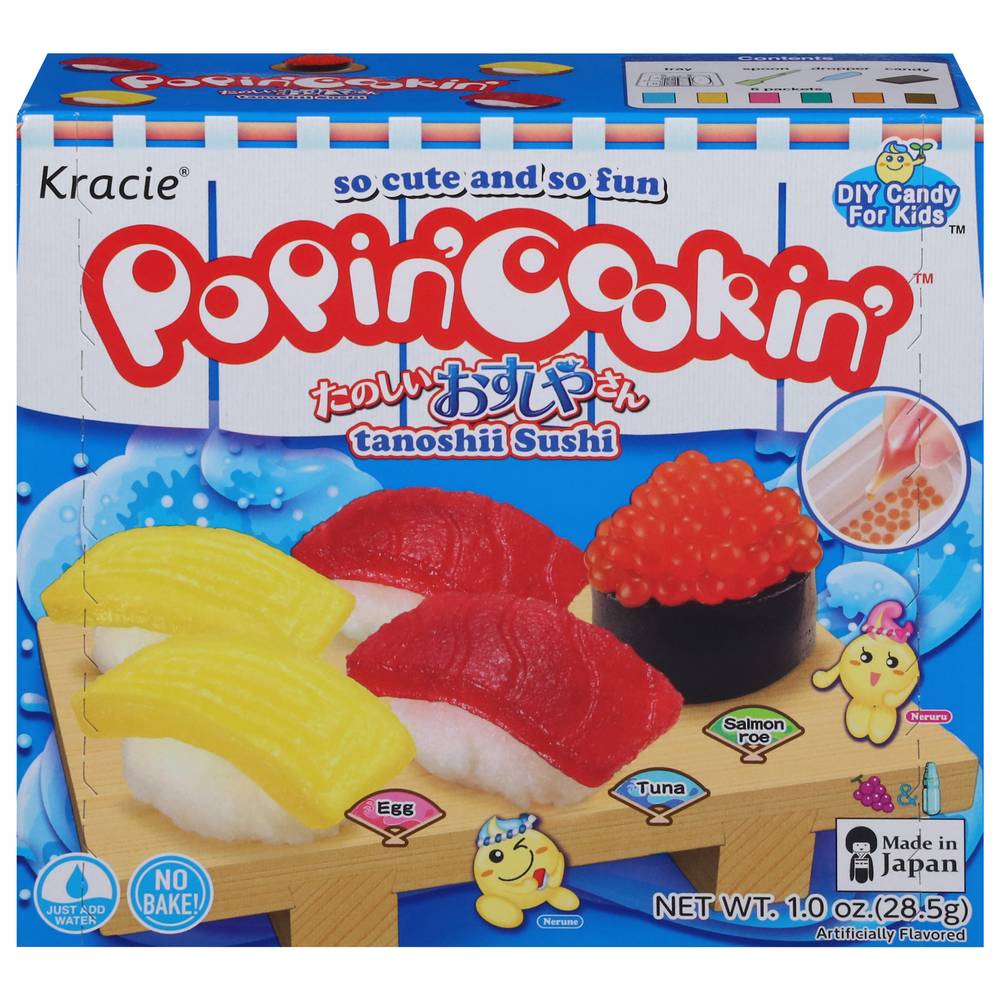 Kracie Popin' Cookin' Tanoshii Sushi Diy Candy For Kids (1 oz)