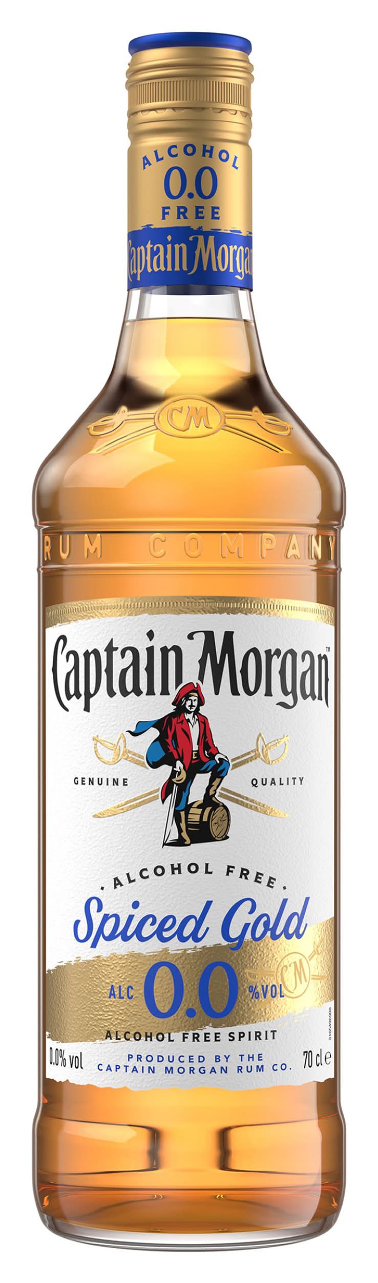 Captain Morgan - Rhum doré épicé sans alcool (700ml)
