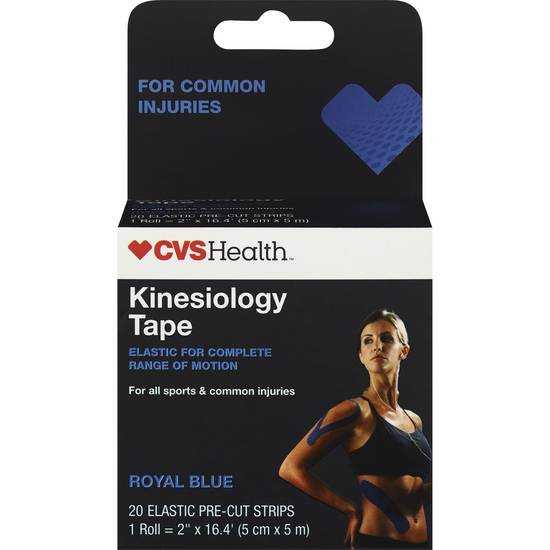 CVS Health Kinesiology Athletic Tape Strips, Red