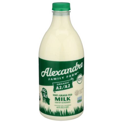 Alexandre Family Farms Organic A2/A2 Full Fat Grass Fed Milk