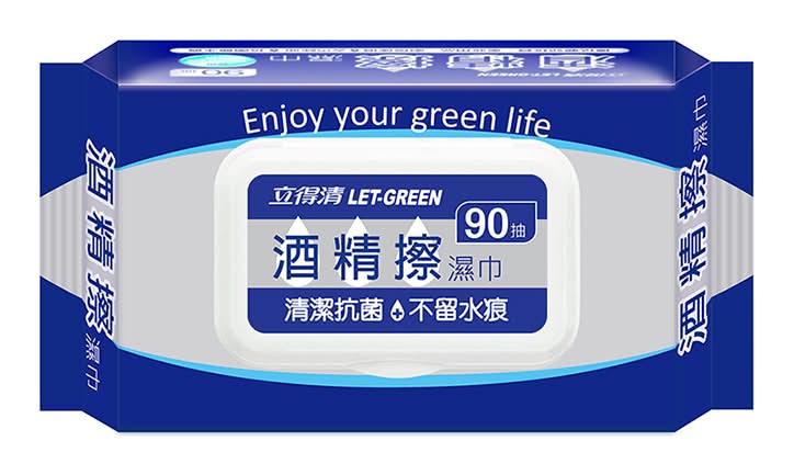 立得清酒精擦濕巾 | 90 抽 #40051199