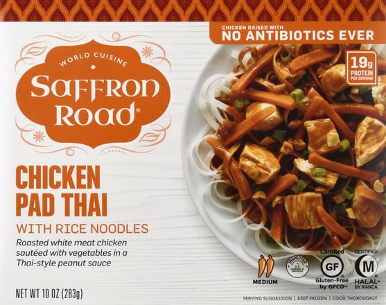 Saffron Road Medium Chicken Pad Thai With Rice Noodles