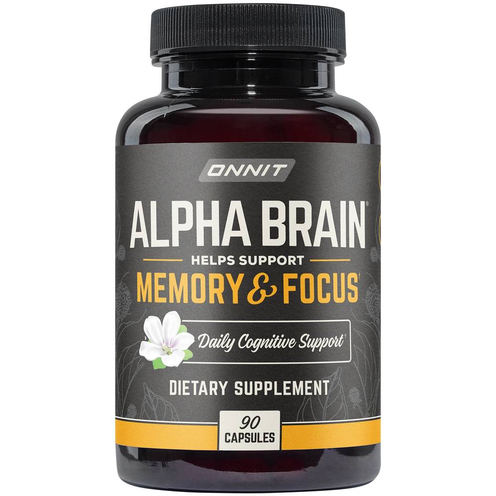 Onnit Alpha Brain Premium Nootropic Capsules