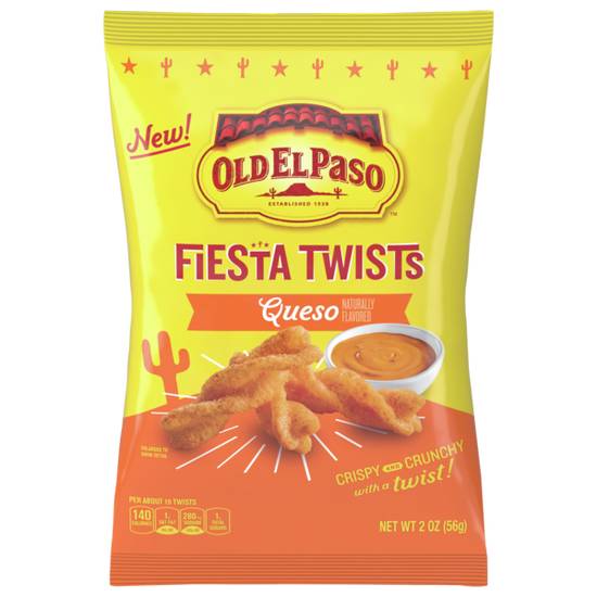 Old El Paso Fiesta Twists Queso Cheese 2oz