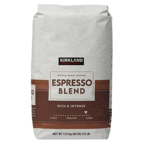 KIRKLAND SIGNATURE エスプレッソブレンドコーヒー(豆） ダークロースト1.13kg