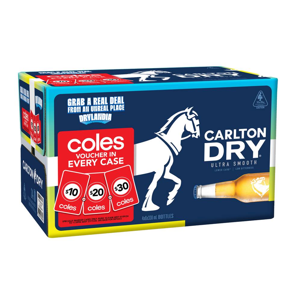 Carlton Dry Bottle 330mL X carton 24