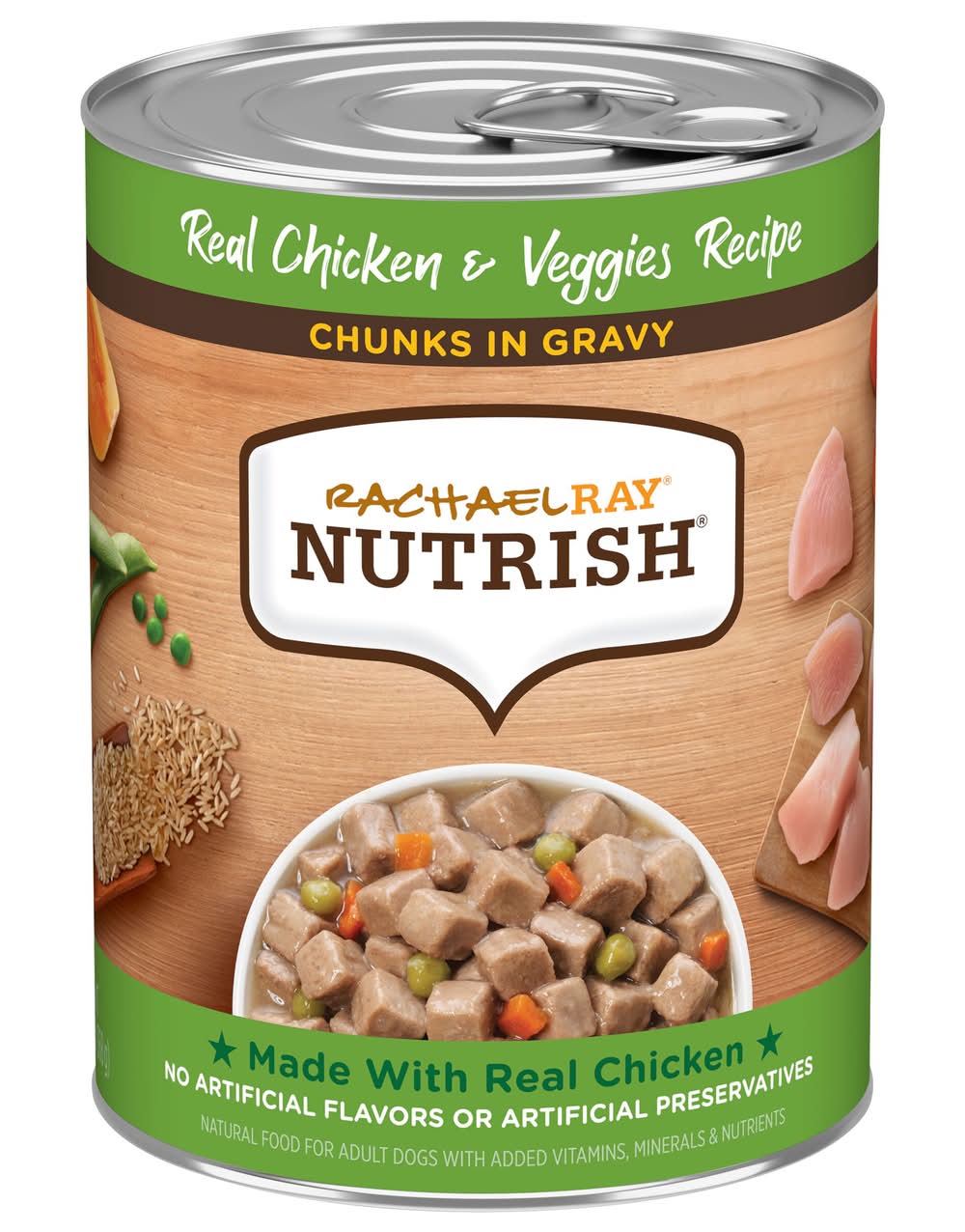 Nutrish Chunks in Gravy Real Chicken & Veggies Recipe Dog Food (13 oz)