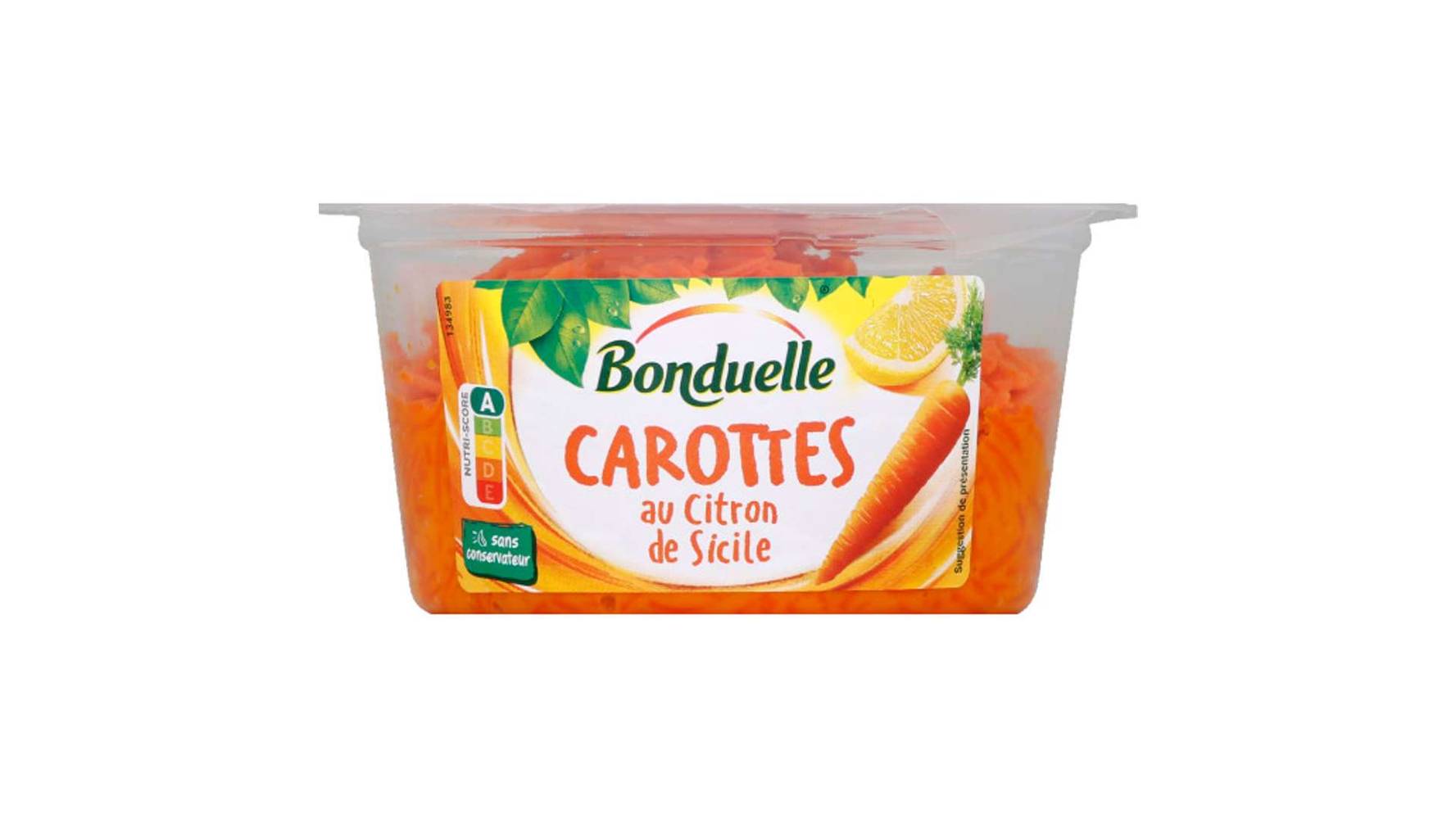 Bonduelle - Carottes râpées citron de sicile