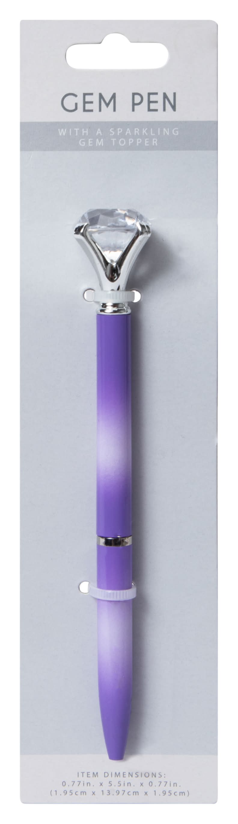 Gem Topper Pen Purple