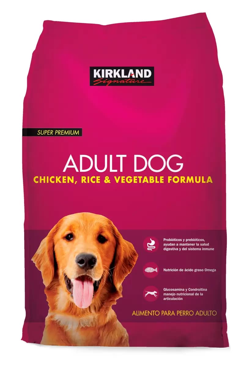 Kirkland Signature · Alimento seco de pollo, arroz y vegetales para perro, Adulto (18,14 kg)