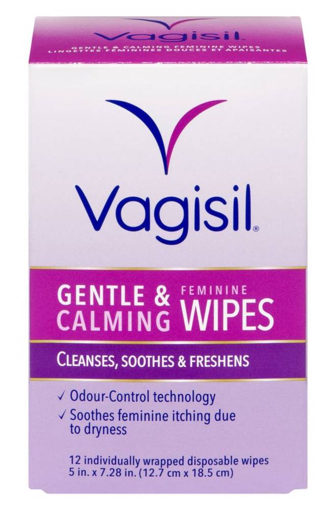 Vagisil lingettes féminines (12 unités) - gentle & calming feminine wipes (12 ea)