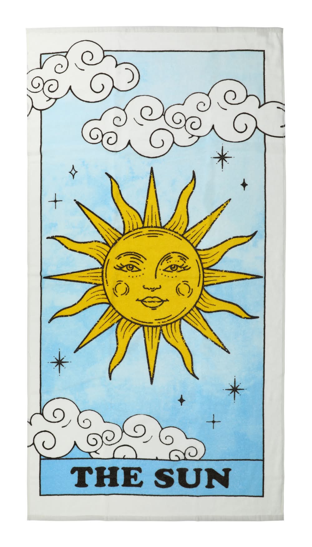'The Sun' Tarot Beach Towel 30in x 60in The Sun