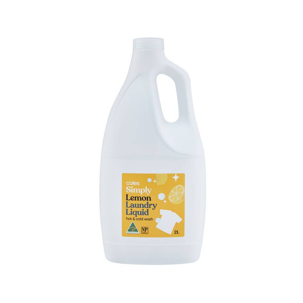 Coles Laundry Liquid Lemon Fresh (2L)