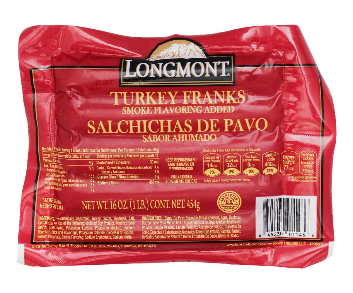 Longmont · Salchicha de pavo, ahumado (454 g)