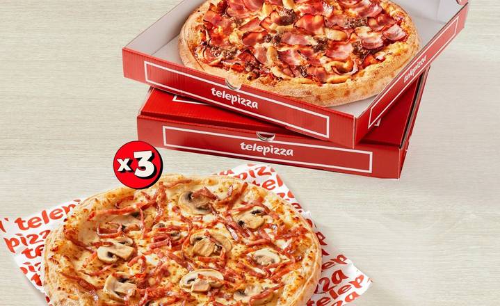 50% en 2 Pizzas Medianas