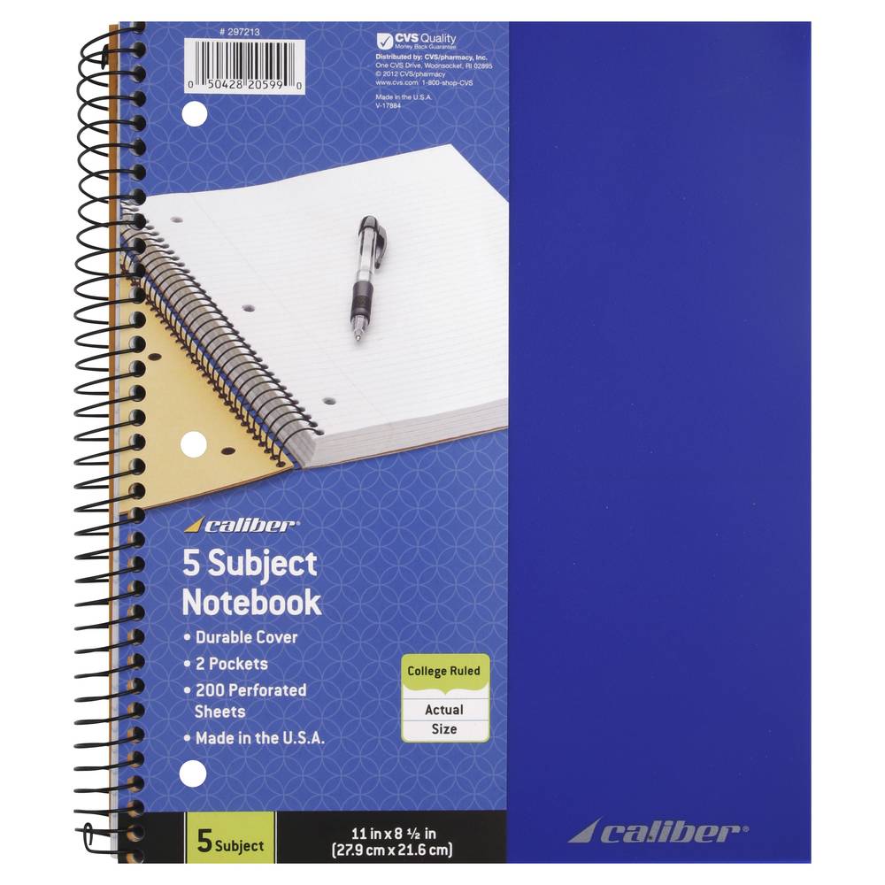 Caliber 5 Subject Notebook (22.9cm*21.6cm)