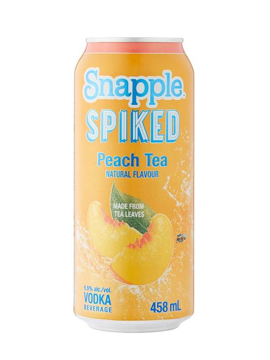 Snapple · Spiked Peach Tea Vodka (458 mL)