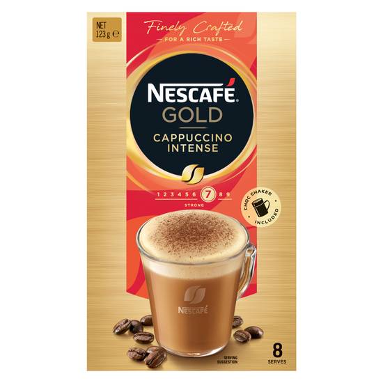 Nescafe Gold Cappuccino Instant Coffee 8 x Sachets 124g - HelloSupermarket