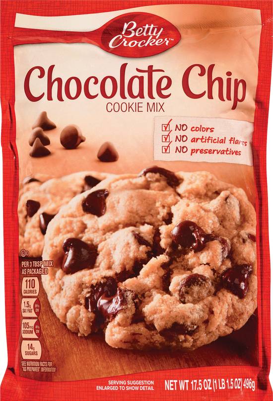 Betty Crocker Chocolate Chip Cookie Mix, 17.5 OZ