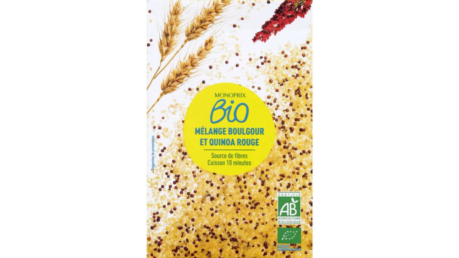 Monoprix Bio Mélange boulgour et quinoa rouge La boîte de 400g