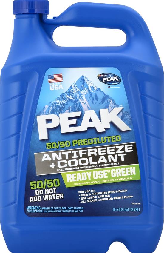 Peak Ready To Use Green Antifreeze & Coolant (1 gal)