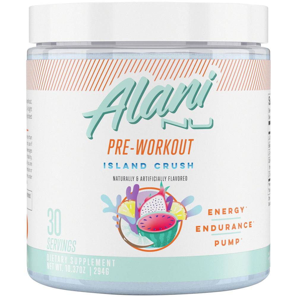Alani Nu Pre-Workout Powder (island crush)