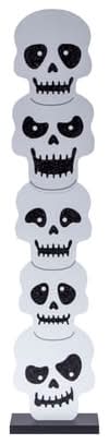 Halloween Wood Totem Décor Skeletons