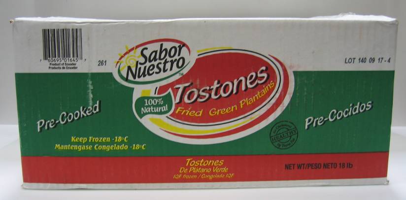 Frozen Sabor Nuestro - Plantain Tostones - 3 lbs