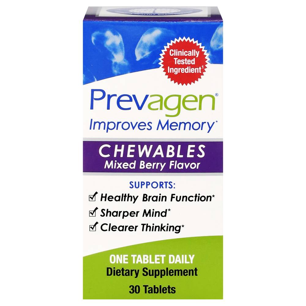 Prevagen Chewables Flavor Memory Supplement, Mixed Berry (30 ct)