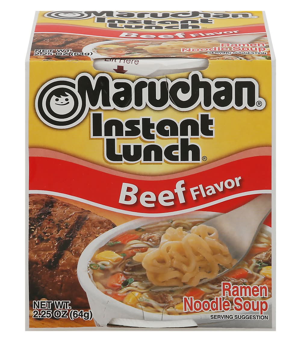 Maruchan Instant Lunch Ramen Noodle Soup, Beef (2.25 oz)