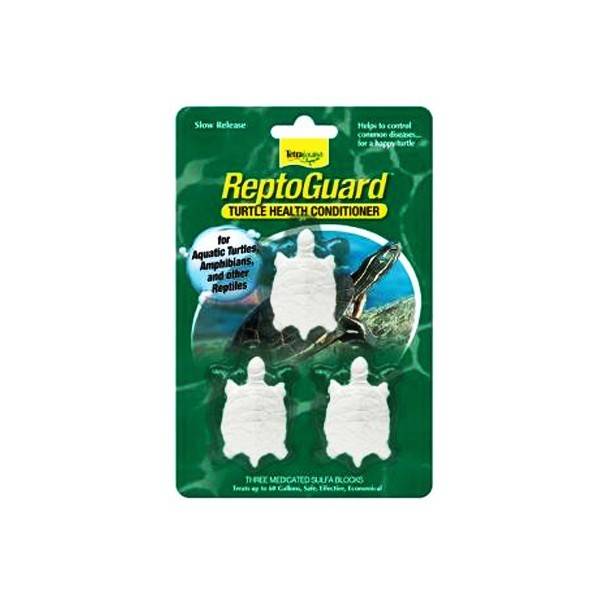 Tetrafauna ReptoGuard Turtle Health Conditioner, Three medicated sulfa blocks