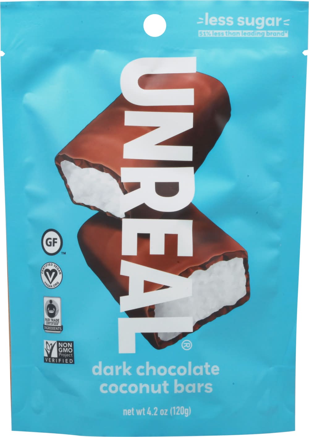 Unreal Dark Chocolate Bars, Coconut (4.2 oz)