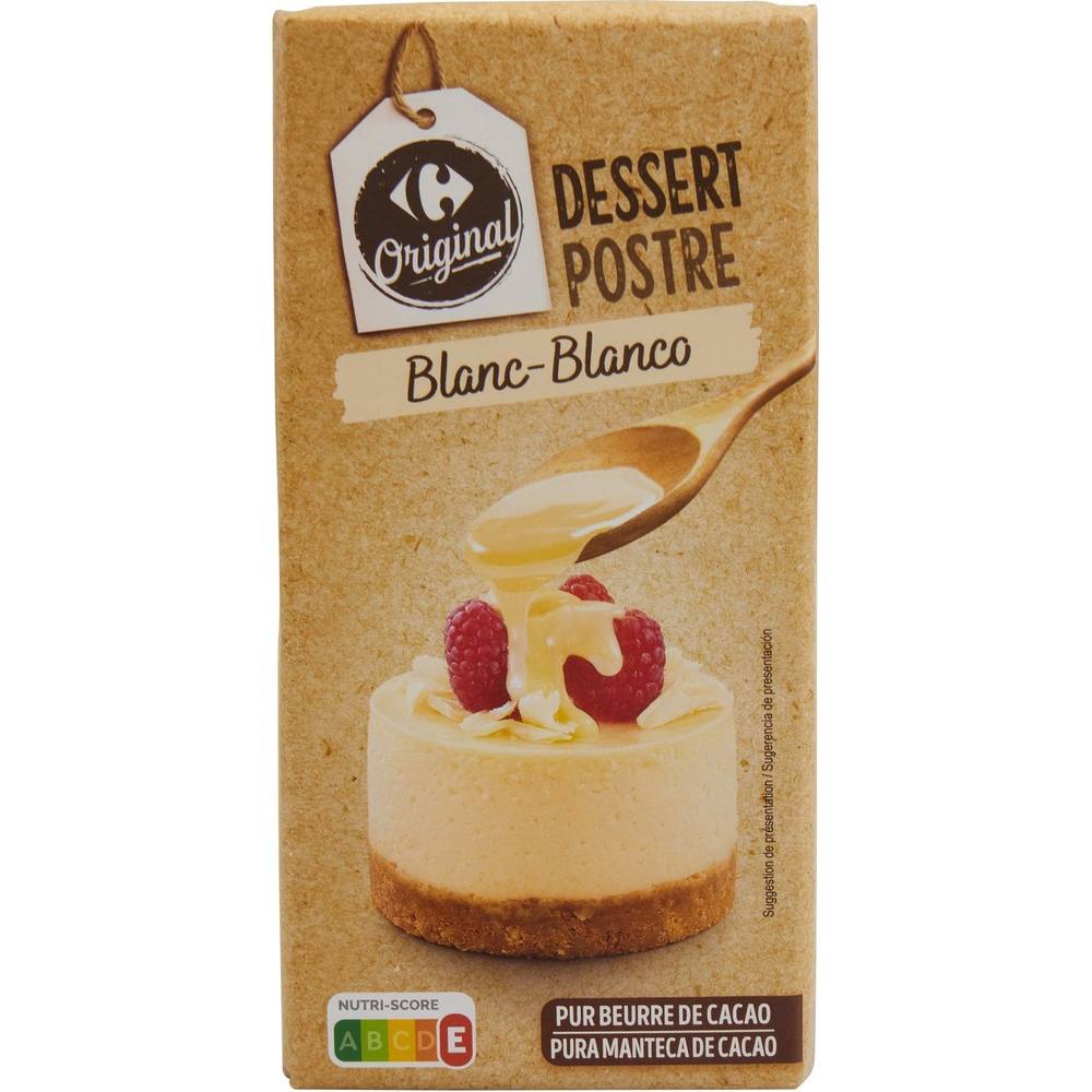 Carrefour Original - Chocolat dessert blanc (200g)