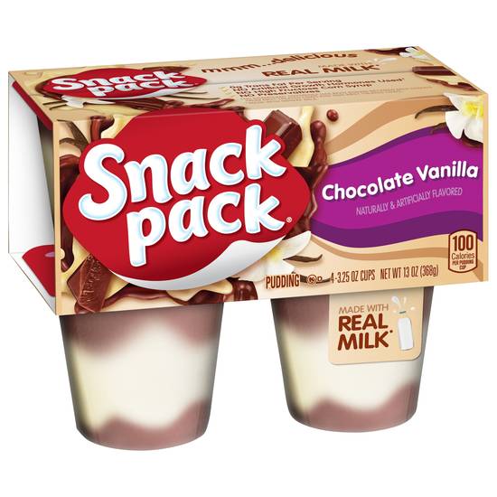 Snack pack Pudding Cups (4 ct) (chocolate vanilla )