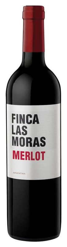 Finca Las Moras · Vino tinto merlot argentina, 2018 (750 ml)