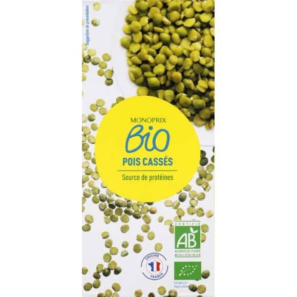 Monoprix Bio Pois Cassés La Boîte De 500G