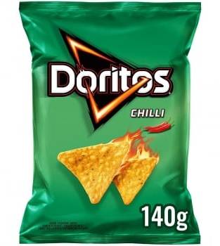 Nachos sabor chilli Doritos 140 g.