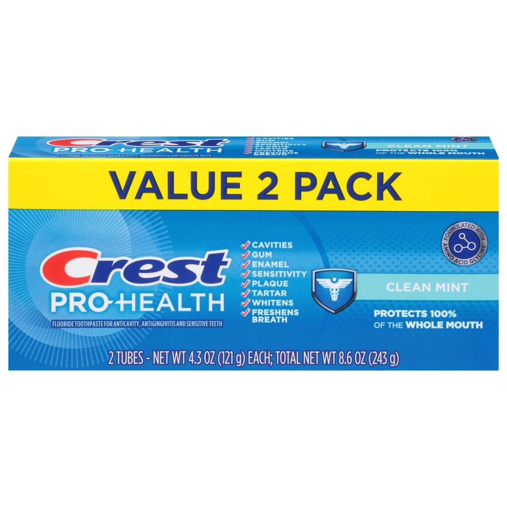 Crest Pro Health Fluoride Toothpaste (2 ct) (mint)